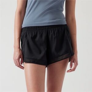 Athleta Mesh Racer Running Short 4” Black XS
